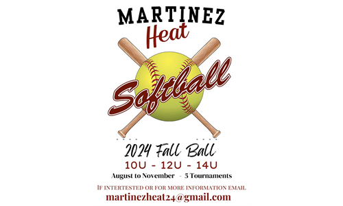 Martinez Heat Tournament Softball